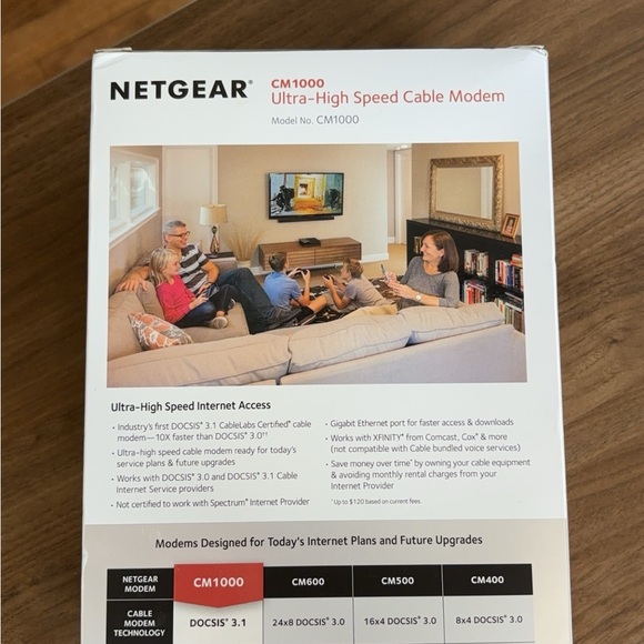 NETGEAR Black Cable Modem - Picture 4 of 11